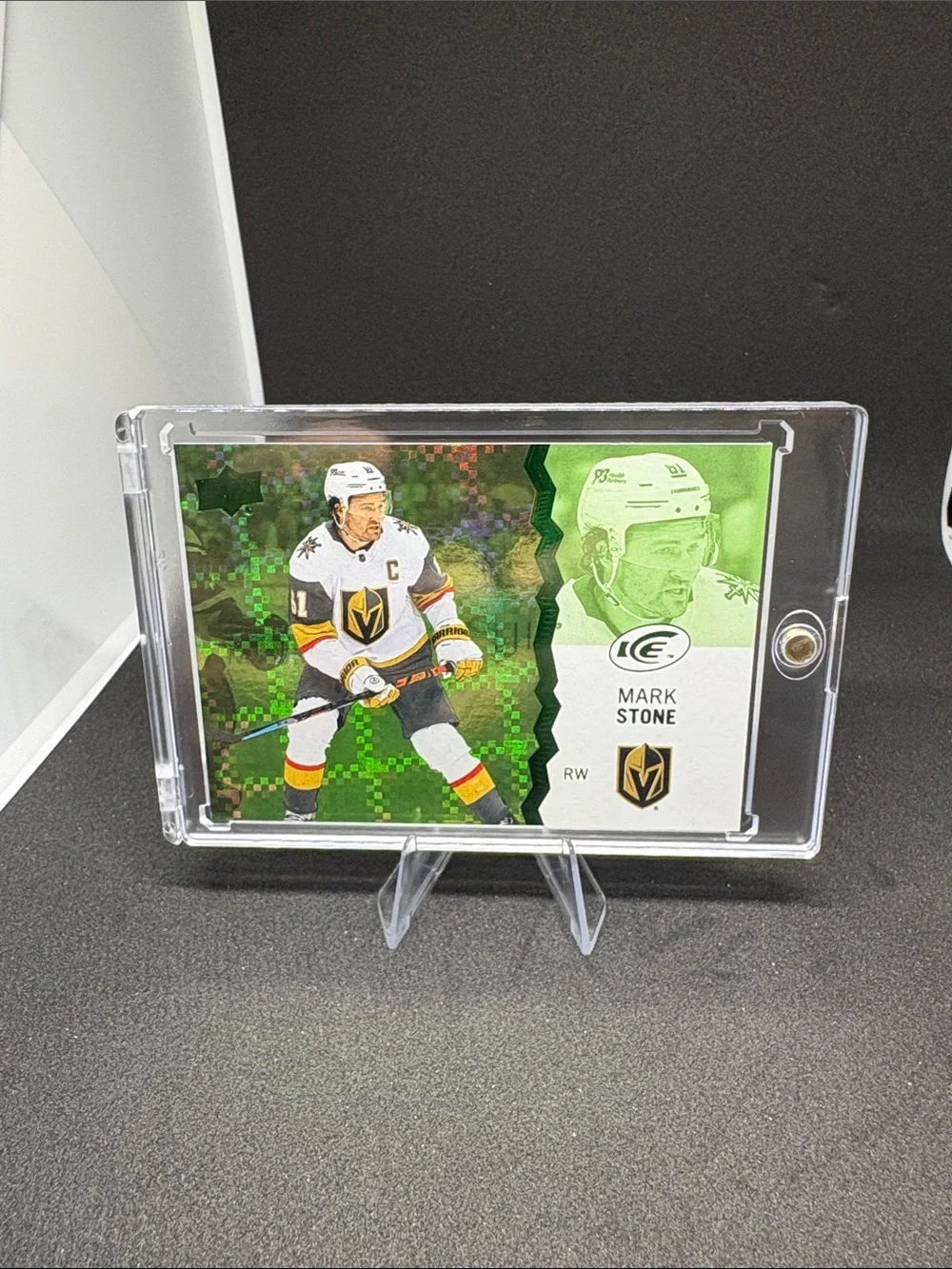 Upper Deck ICE Mark Stone Hockey Card - Green Holo